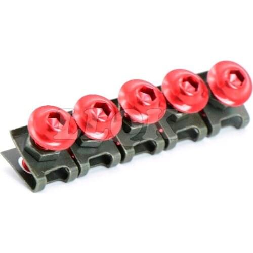 5pcs 6mm CNC Motorcycle Fairing body work Bolts Screws For Ducati HYPERMOTARD 821/HYPERSTRADA 2013-2015 2014 Aprilia 750 08-14