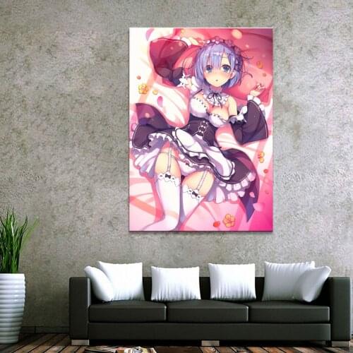 5D Diamond Painting Cute Sexy Anime Re Life in a Different World from Zero Rem Posters Diamond EmbroideryHome Decoration Crafts