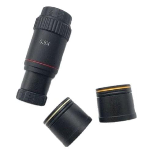 Microscope 0.5X C-mount Adapter Camera Digital Relay Lens 23.2mm 30mm 30.5mm