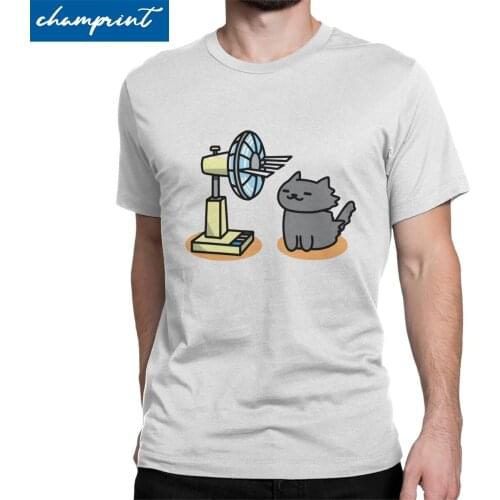 Leisure Neko Atsume Kitty Collector T-Shirt for Men Cotton T Shirt Kawaii Cat Game Short Sleeve Tee Shirt New Arrival Clothes