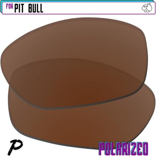 EZReplace Polarized Replacement Lenses for - Oakley Pit Bull Sunglasses - Brown P