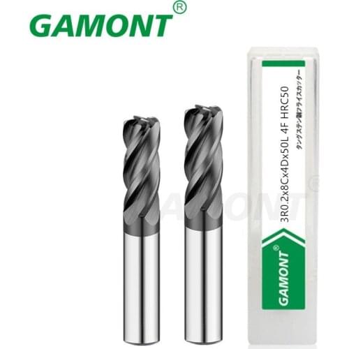 GAMONT Milling Cutter Alloy Coating Tungsten Steel Tool Cnc Maching Hr50 Corner Roughing Top Milling Cutter Milling Machine Kit