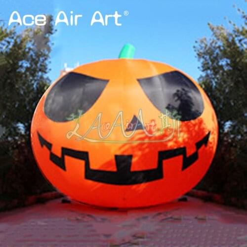Giant latern inflatable pumpkin lantern with sunglass,adevertising air balloon for Halloween