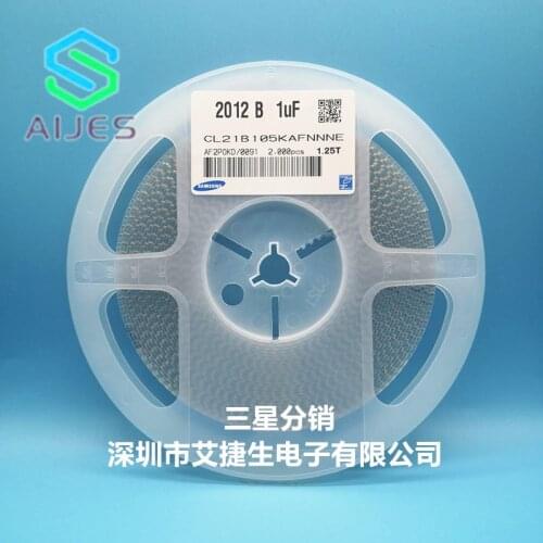 GRM21BR71C105KA01L 0805 1 uF 16 V ±10% Tolerance X7R SMT Multilayer Ceramic Capacitor