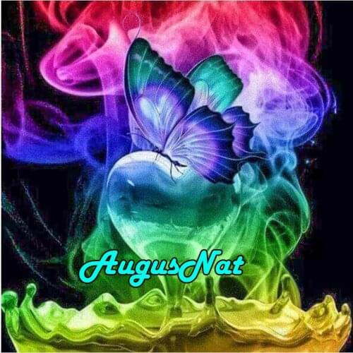 Fire diamond painting butterfly full daimont embroidery cross stitch daimand mosaic art diamant canvas painting poster big size