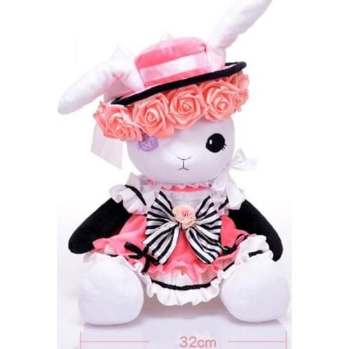 Kuroshitsuji Black Butler Ciel Phantomhive Women Dress Cosplay Mascot Rabbit Toy Anime Stuffed & Plush Doll