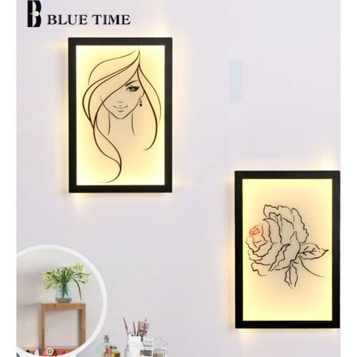Wall Lamp LED for Home Indoor Lighting Painting Decoration Living Room Bedroom Wall Lights for Bathroom
