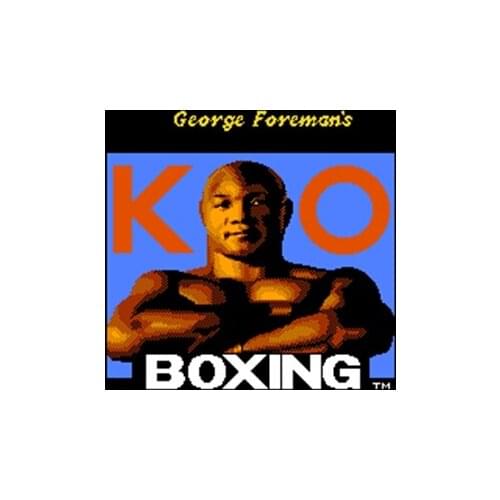 Newest George Foremans KO Boxing Region Free 8 Bit Game Card For 72 Pin Video Game Player