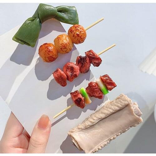 New Barbecue Vegetable Hairpin Hair Clip Ins Style Barrettes Fashion Duckbill Metal Girls Hair Accessories DIY Jewelry Headbands