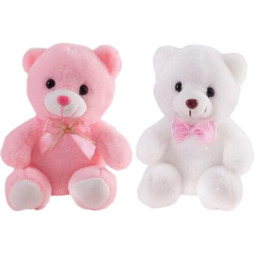 Adorable Night Light Bear Glowing Stuffed Animal Plush Toys Kids Bedtime Companion, 25cm