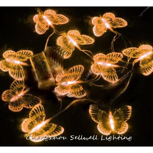 GREAT!LED holiday lighting counter wedding decoration 10 pcs butterfly battery lamp H142