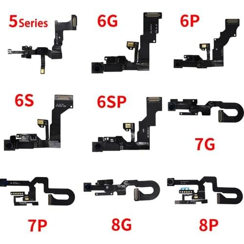 PINZHENG Front Camera For iPhone 7 8 6S 6 Plus 5G 5C 5S 5SE Camera For iPhone 6P 6SP 7P 8P Flex Cable Replacement Phone Parts