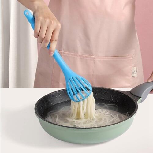 Plastic Kitchen Whisk Versatile Dual-Use Manual Egg Whisk Food Tongs for Baking Multi Purpose Home Kitchen Tool