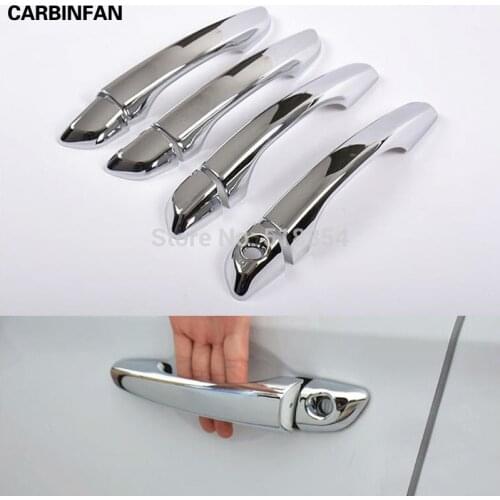 FIT FOR 2016 2017 HYUNDAI ELANTRA AVANTE CHROME DOOR HANDLE COVER TRIM MOLDING CATCH OVERLAY GARNISH CAP CUP PROTECTOR 8PCS/SET