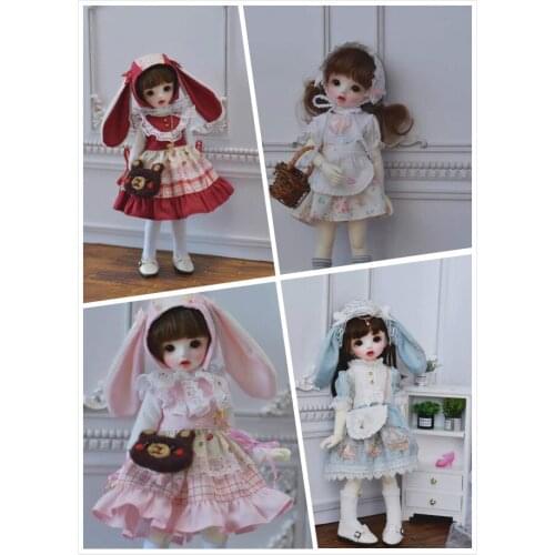 Selling Dress,pretty dress with hat and socks for 30 cm BJD Plastic girl doll