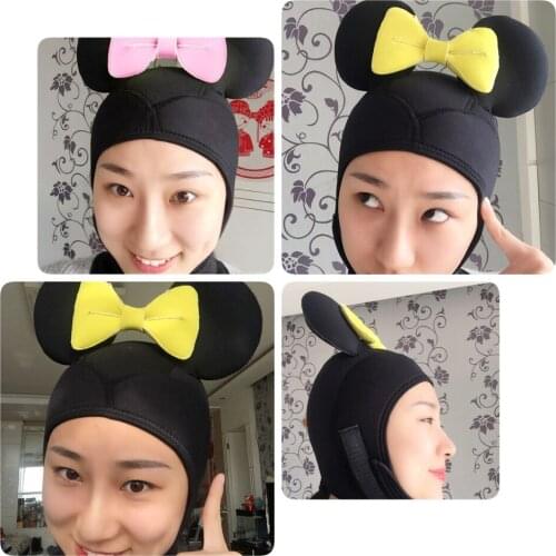 4mm Warm Diving Cartoon Hat lovely minnie Diving Hood Divers Cap Helmet females' Custome diving cap diving hat