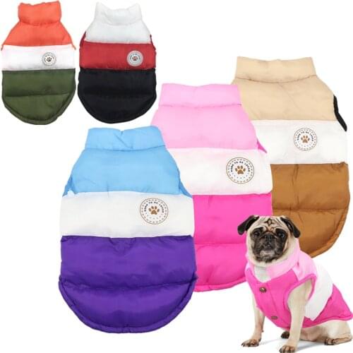 Warm Dog Clothes For French Bulldog Pug Chihuahua Winter Dog Coat Jacket Pet Puppy Clothes Costume Pets Clothing Vest