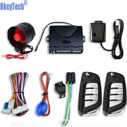 12V Universal Auto Car Keyless Entry Start System Car One-Way Alarm System Protection Security System With Remote Control