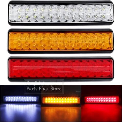 Truck Tail Lights 12V/24V Amber White Red Led Turn Reverse Stop Signal Lamp Trailer Rear Light UTE Campers For Lorry Caravan