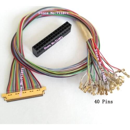 0.5 Pitch 40Pin Full Cable I-PEX 20453-040T LVDS Lcd Screen Line Cable 40P 40 Cables I-PEX 40Pin Custom Lcd Screen Cable Line