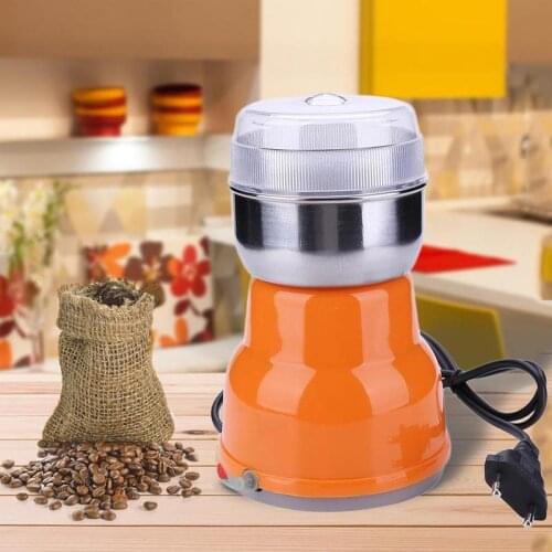 1pc Electric Stainless Steel Household Coffee Grinder European Regulations Small Grain Grinder Household Kitchen Appliances