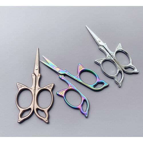 1Pcs Sewing classic Embroidery scissor Fabric DIY Craft Art cross handicraft Tailor Vintage stitch Retro Cut