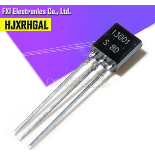 100PCS MJE13001 13001 TO-92 TO92 E13001 triode transistor New original