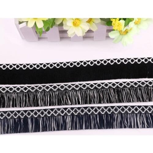 2yards Tassel Webbing Clothing Webbing Lace Trim Ribbon Fringe DIY Home Curtains Collar Sewing Fringe Tassel Dress Accessories