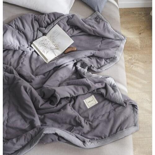 2020 New Washed Quilting Summer Quilt Polyester Bedspread Blankets 150*200cm 180*200cm 200*230cm Stitching Bed Covers