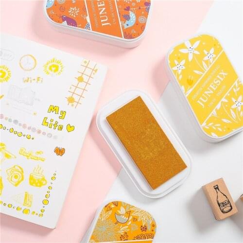 24 Colors Cute Fashion Metallic Oil Based For DIY Craft Rubber Stamps For Ink Pad Fabric Wood Paper Wedding Gift Finger Print