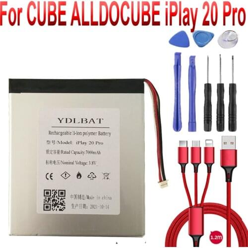 Battery for CUBE ALLDOCUBE iPlay 20 Pro Tablet PC Li-po Rechargeable Accumulator Replacement
