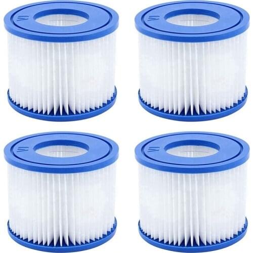 Accessories Filter Cartridge Replacement for Lay-Z-Spa Hot Tub for Monaco Spa Filter Replacement Easy to Clean, 4 Pack