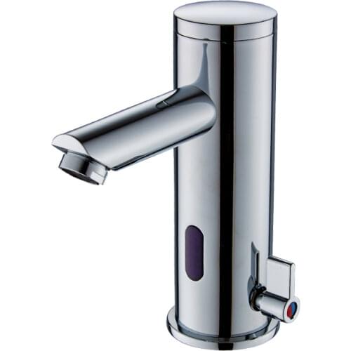 Touchless Automatic Bathroom Faucet with Hoses Brass Hands Free Bath Sink Mixer Tap Hot & Cold Infrared Motion Sensor Faucet