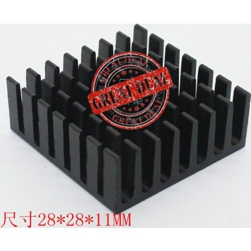Free Ship with tracking 100pc high quality aluminum heatsink 28*28*11MM chipset heatsink radiator Block