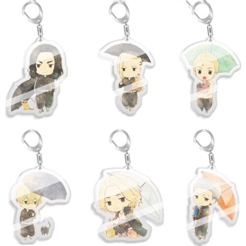 Tokyo Revengers Anime Cosplay Keychain Fans Collection Props Manjiro Ken Takemichi Hinata Atsushi Chibi Kawaii Bag Pendant