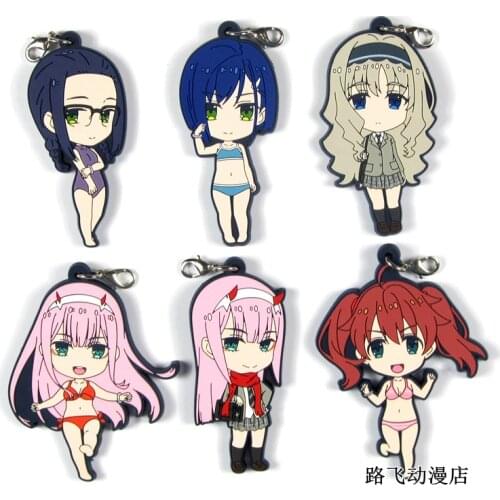 DARLING in the FRANXX Original Japanese anime rubber mobile phone charms keychain strap