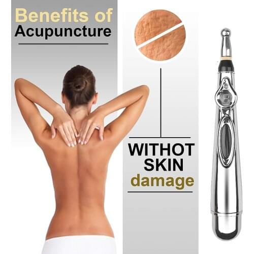Electronic Acupuncture Pen Electric Meridians Laser Therapy Health Massage Pen Meridian Energy Pen Relief Pain Tools
