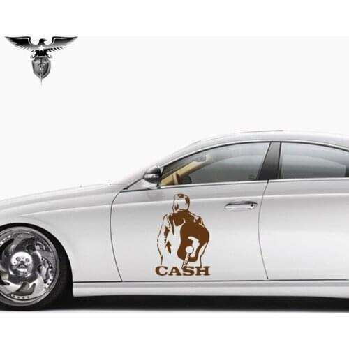 EmpireYing 3 Sizes 8 Colors Johnny Cash Art Portraits Mature Man Vicissitudes of Life Car Sticker Truck Laptop Vinyl Decal Gifts