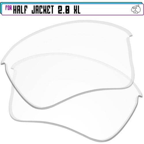 EZReplace Polarized Replacement Lenses for - Oakley Half Jacket 2.0 XL Sunglasses - HD Clear