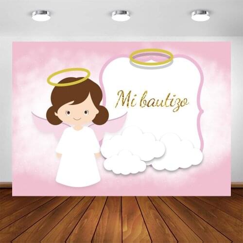 Yeele Birthday Party Banner Angle Halo My Baptism Photographic Background Personalise Photography Backdrop For Photo Studio Prop