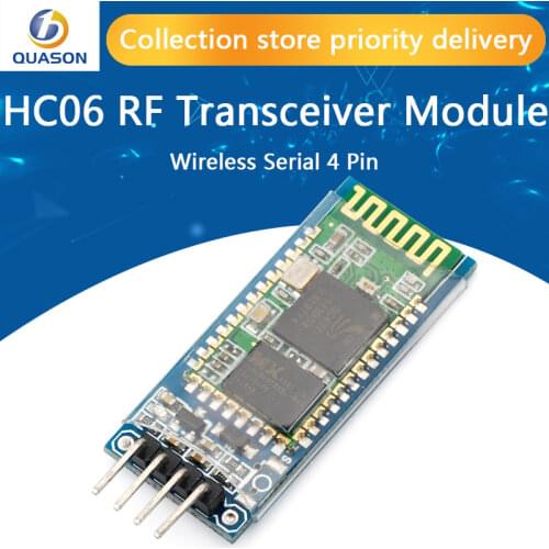 HC06 HC-06 Wireless Serial 4 Pin RF Transceiver RS232 TTL Bluetooth Module Plug-in for arduino