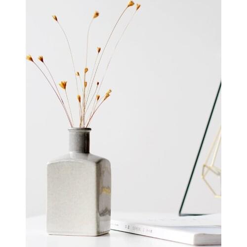 Ceramic Retro Decorative Vases Art High Quality Table Vase Minimalist Creative Living Room Decoracao Desk Decoration EB5HP