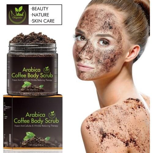Coffee Body Scrub Exfoliating Whitening Moisturizing Anti Cellulite Wrinkle Reducing SSwell