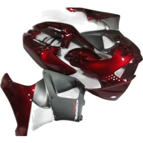 Motorcycle fairing kit for HONDA CBR900RR 919 1998 1999 Red Silver Fairings CBR919RR 98 99 XF77