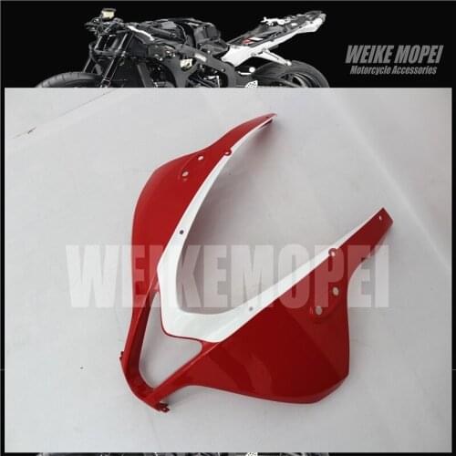 Red White Fit For HONDA CBR600 CBR600RR 2007 2008 2009 2010 2011 2012 Front Upper Fairing Headlight Cowl Cover Nose Panel