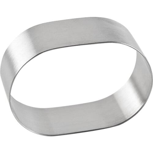 Oval Ellipse Stereoscopic Cookie Cutter Aluminum Alloy Biscuit Kitchen Baking Cake Fruit Knife Embossing Printing Tools