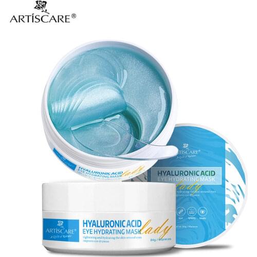 ARTISCARE Hyaluronic Acid Eye Mask Remove Puffiness Dark Circles Moisturizing Anti Wrinkle Collagen Eye Care Gel Patches 60pcs