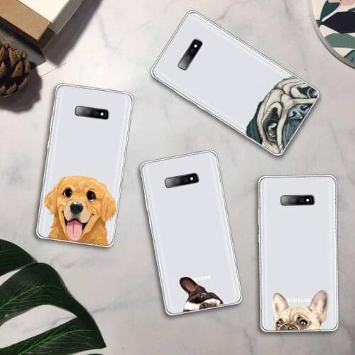 Bulldog Pug Dog French Phone Case Transparent For Samsung Galaxy S Note 8 9 11 20 10 Pro E LITE P Plus A81