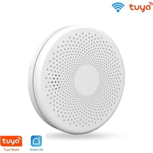 Tuya Smart WiFi Smoke Detector Smoke House Combination Fire Sensor Home Security System Firefighters Smoke Alarm Fire Protection
