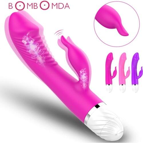 Double Motor Rabbit Vibrator For Women Dildo Vagina G spot Clitoris Stimulator Female Masturbator Adult Sex Toys Erotic Sex Shop